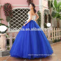 Vente chaude élégante bleue grande robe de bal de conception Berta robe de mariée sweetheart robe de bal bleu robe de soirée